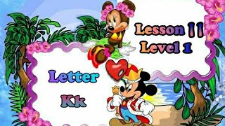 الدرس ١١ درس حرف lesson letter Kk