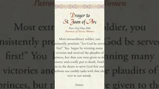 Prayer to Saint Joan of Arc