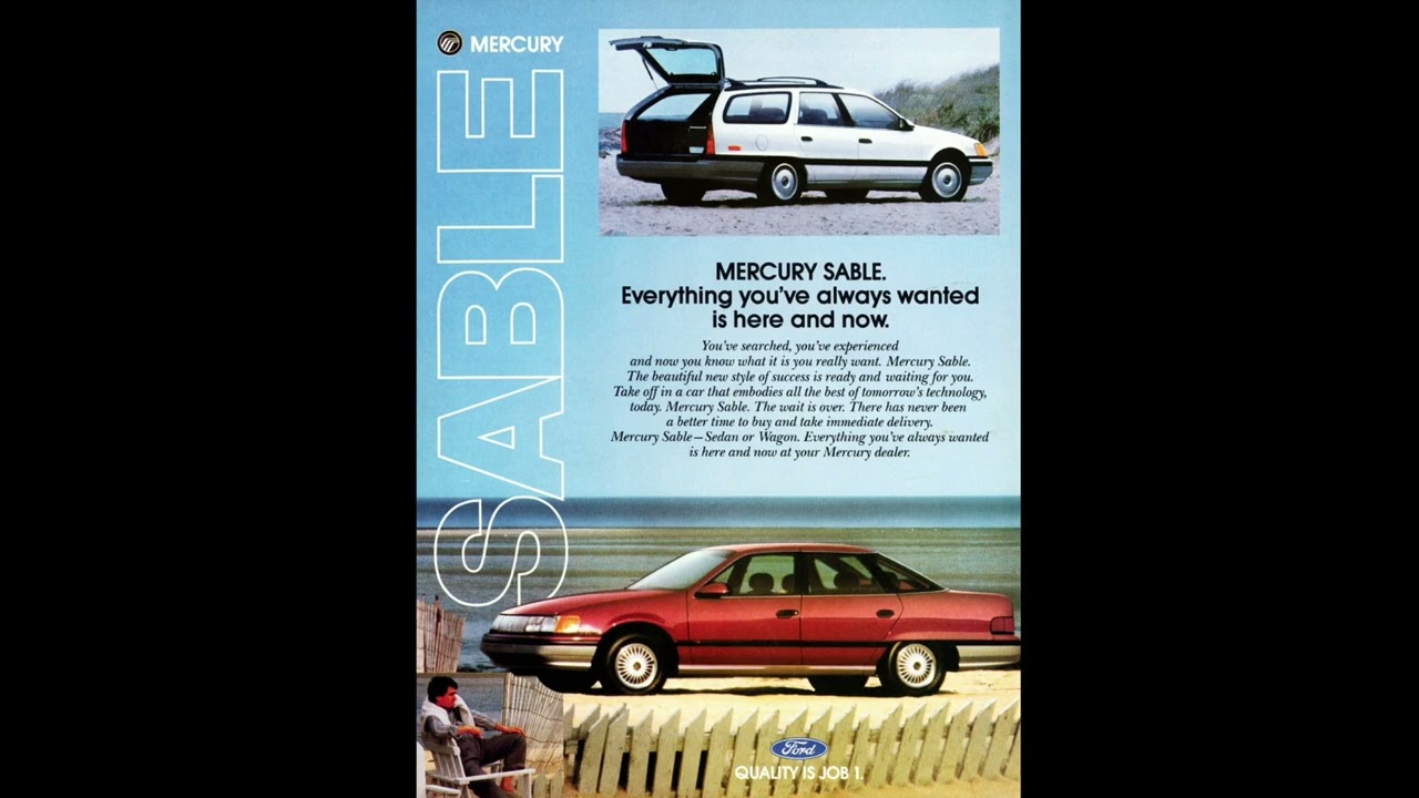 1987 Mercury Sable Radio Advertisement November 21, 1986 John Landers Hit Music USA