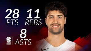 Deni Avdija 28 pts 11 rebs 8 asts vs Clippers 25/26 season