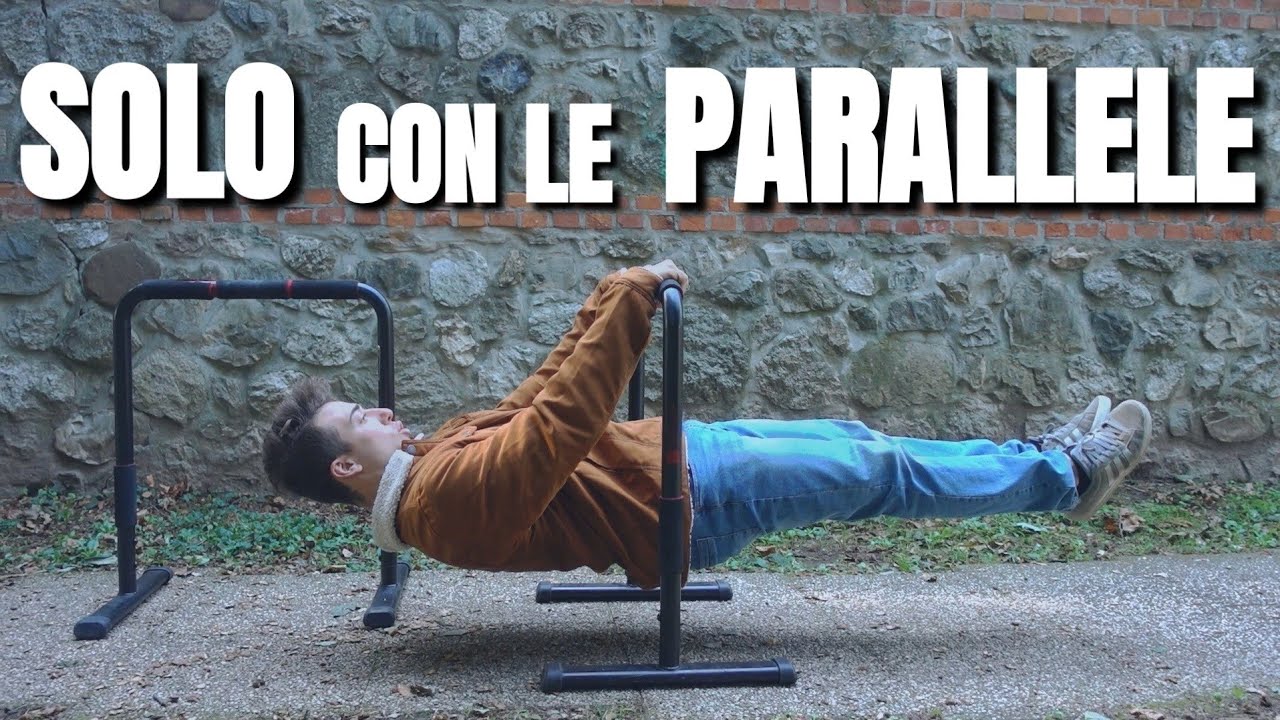 TUTTI gli Esercizi per il FRONT LEVER che puoi ALLENARE📉(parallele decathlon) |Mr. Forense