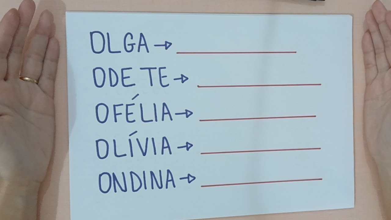Aprendendo a Ler e Escrever - Nomes Próprios - Nomes próprios femininos - Alfabetização -   EJA