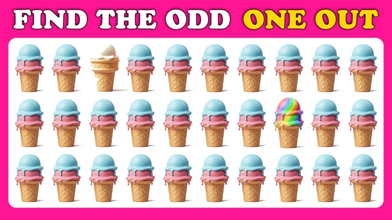 Find the ODD One Out - Sweets & Drinks Edition 🍧🍹🥤 | Can YOU Spot Emojis Faster? | Squizzer