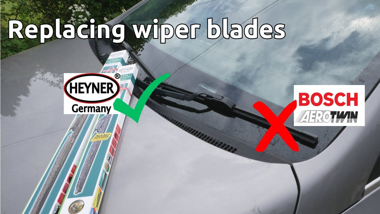 Replacing wiper blades on our Hyundai Ioniq Electric (throwing away new