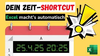 Blitzschnell Datum Von Heute Uhrzeit Automatisch In Excel Einfügen.