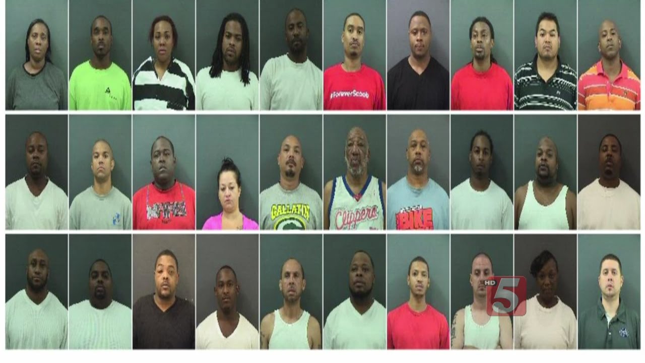33 Arrested In Yearlong Drug Trafficking Investigation In Sumner Co
