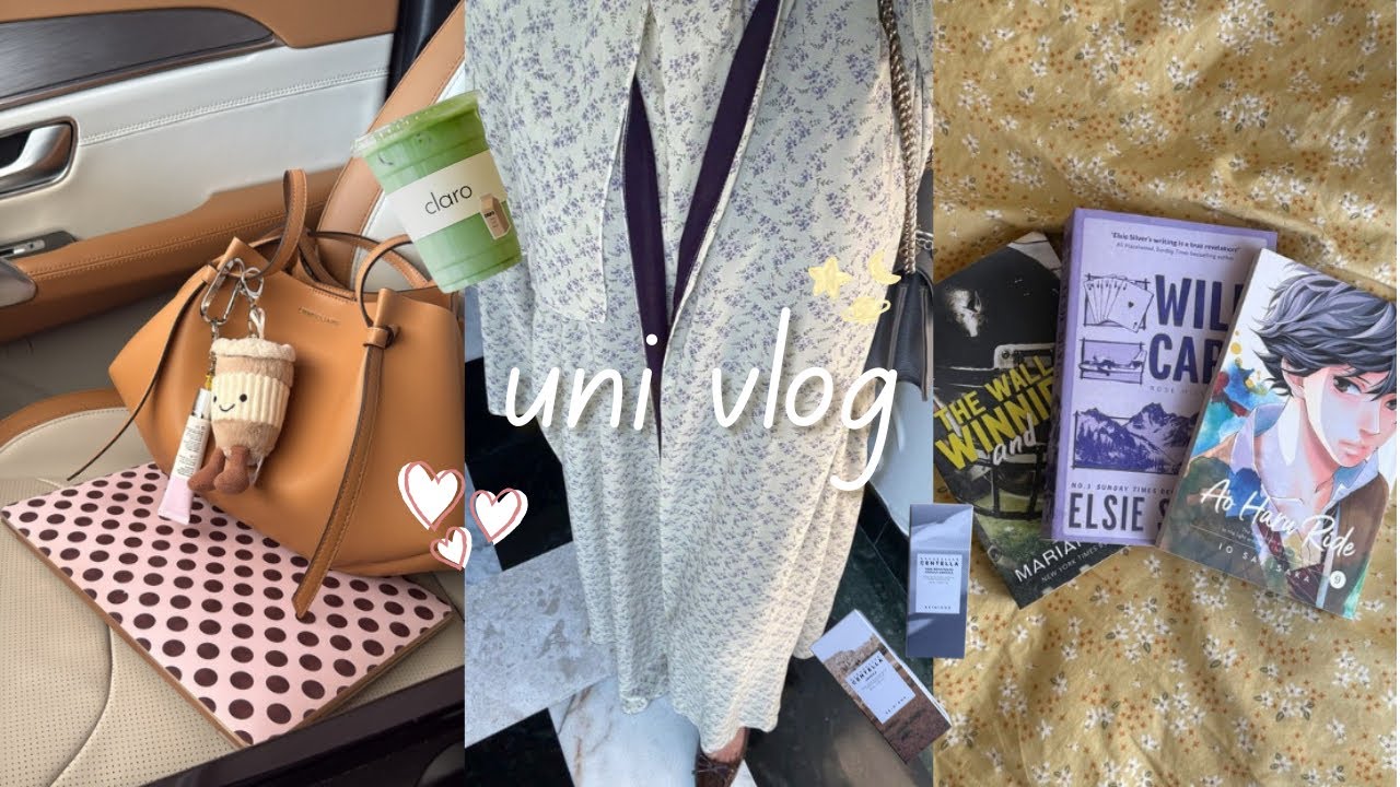 uni vlog: week in my life, matcha, studying, reading etc.🍵✏️💗