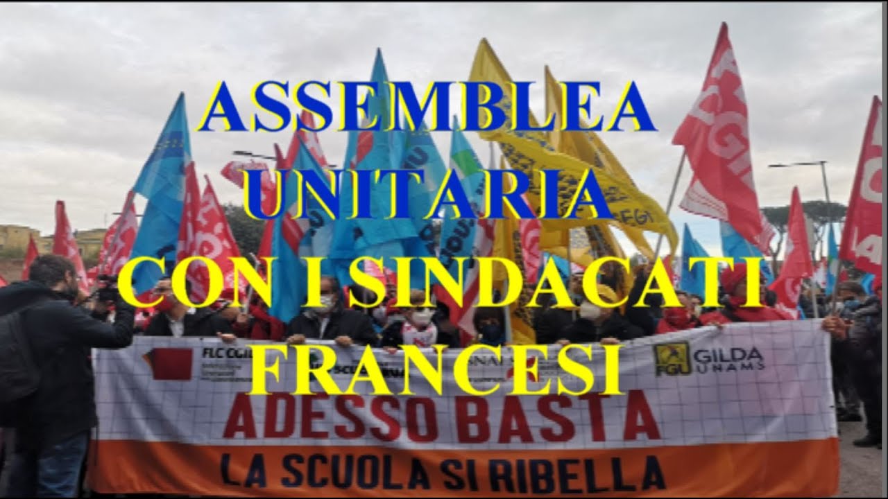 ASSEMBLEA UNITARIA CON I SINDACATI FRANCESI