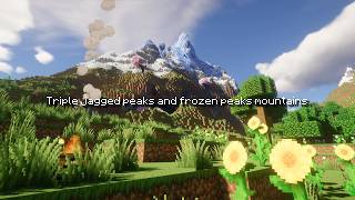 ๐๏ธ 2 Hours of Chill Minecraft๐๏ธ Beautiful Triple Jagged Peaks & Frozen Mountains