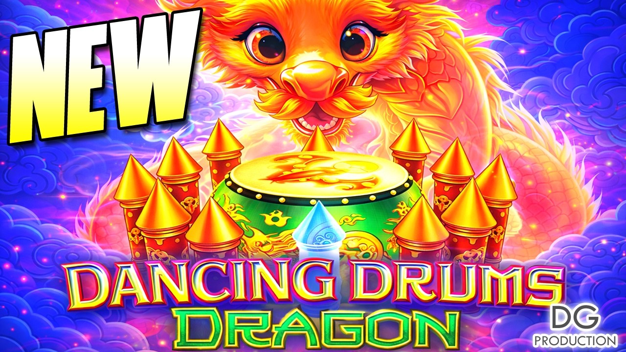 🚨1ST LOOK🚨NEW DANCING DRUMS DRAGON SLOT MACHINE LINK CASINO GAME LUCKY DAY MONEY WEALTH LIVE PLAY