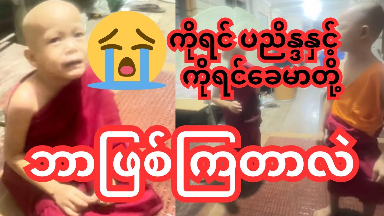 ကိုရင်ပညိန္ဒ ဘာလို့ငို​တာလည်း😭😭ကိုရင်ပညိန္ဒနှင့် ကိုရင်ခေမာတို့ ဘာဖိစ်ကြတာလည်း