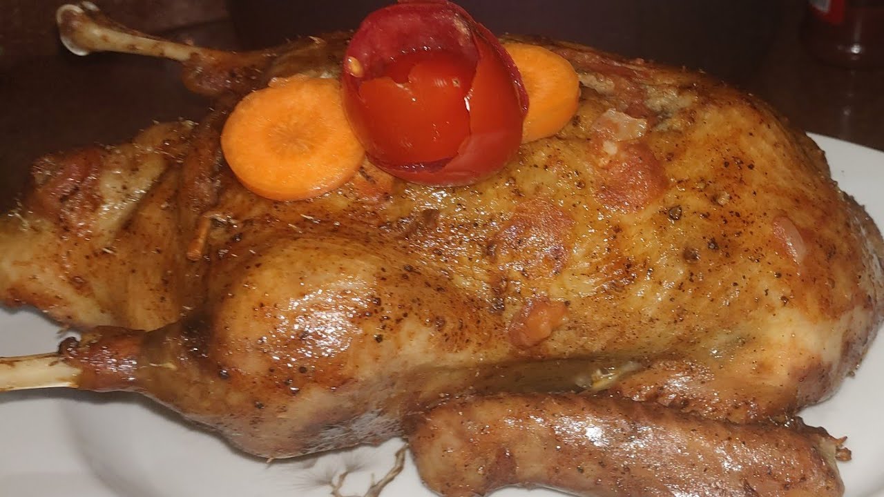 بط بالمارتة والزبيب علي طريقة البورسعيدية من الألف للياء حاجه هتشرفك في العزومات❤🌹🦆