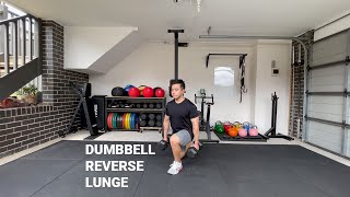 Dumbbell Reverse Lunge - Trainifier Exercise Library