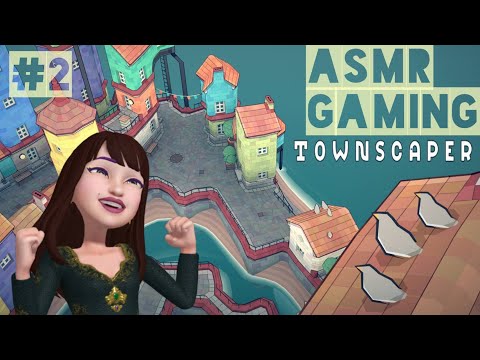 【ASMR囁き】そとはね建築士による水上都市づくり #2 Townscaper_Whispering gameplay