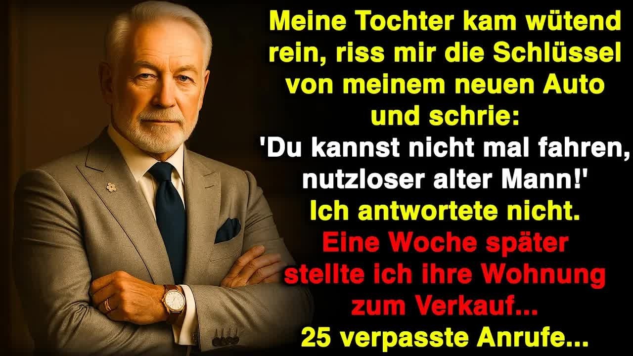 Meine Tochter nahm mir die Schlüssel： ＂Du kannst nicht mal fahren, nutzloser alter Mann!＂