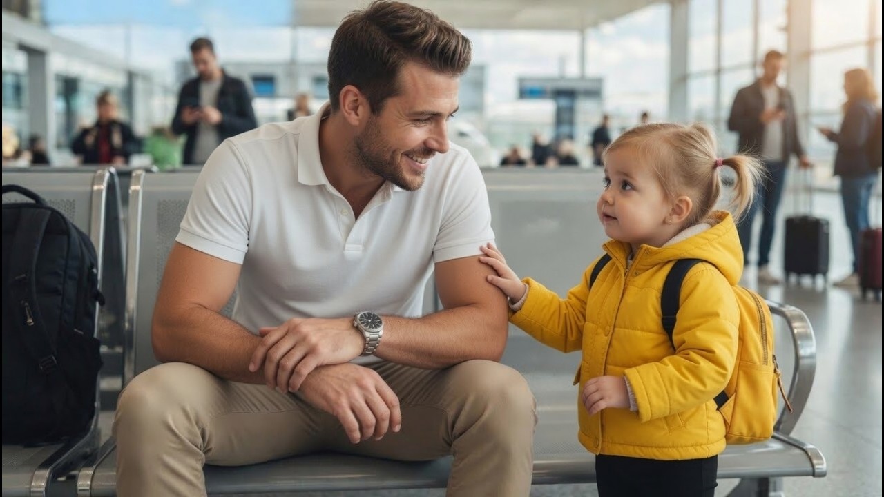 Der Milliardär saß allein am Flughafen – dann fragte ihn ein vierjähriges Mädchen: „Sind Sie auch verloren?“ Was sie ihm später gab, brachte ihn nach drei Jahren zum ersten Mal zum Weinen.