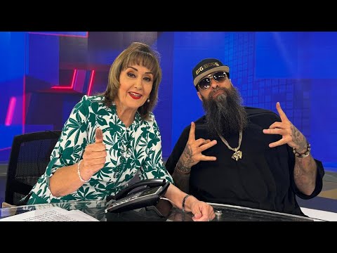 Babo del Cártel de Santa visita a María Julia en Telediario Mediodía