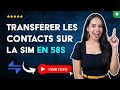 Comment Transférer les CONTACTS vers la CARTE SIM en 58 S