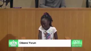 Zianna Oliphants Police Brutality Speech Charlotte Forum