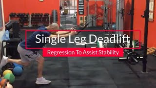 Use This Single Leg Deadlift Regression To Reduce Spinal Compression