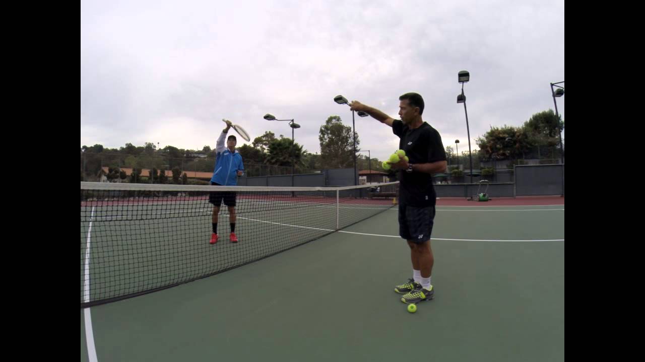 Modern Tennis Overhead Tip 1 YouTube