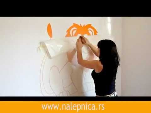 Video: Kako Umetnuti Crtež Na Zid