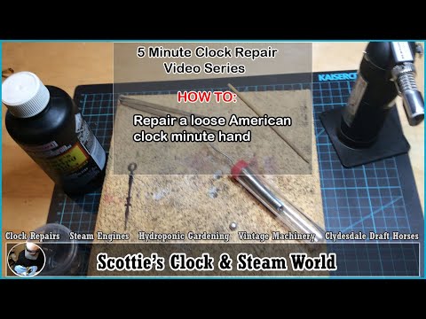 How to repair a loose minute hand on an American Ansonia kitchen clock #americanclockrepairs