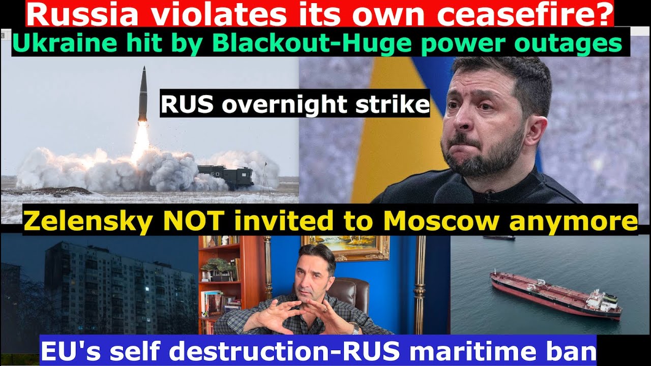 RUS brakes ceasefire truce? Ukr blackout. This is why Trump asked Putin. Kremlin disinvites Zelensky