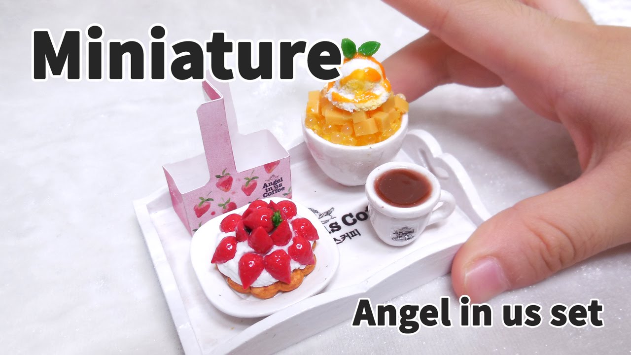 미니어쳐 망고빙수 만들기(엔제리너스 세트) * Miniature Angel-in-us set