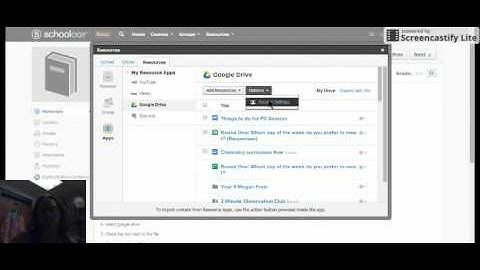 How To Submit an Assignment to Schoology Using Google Drive/Resources.webm
