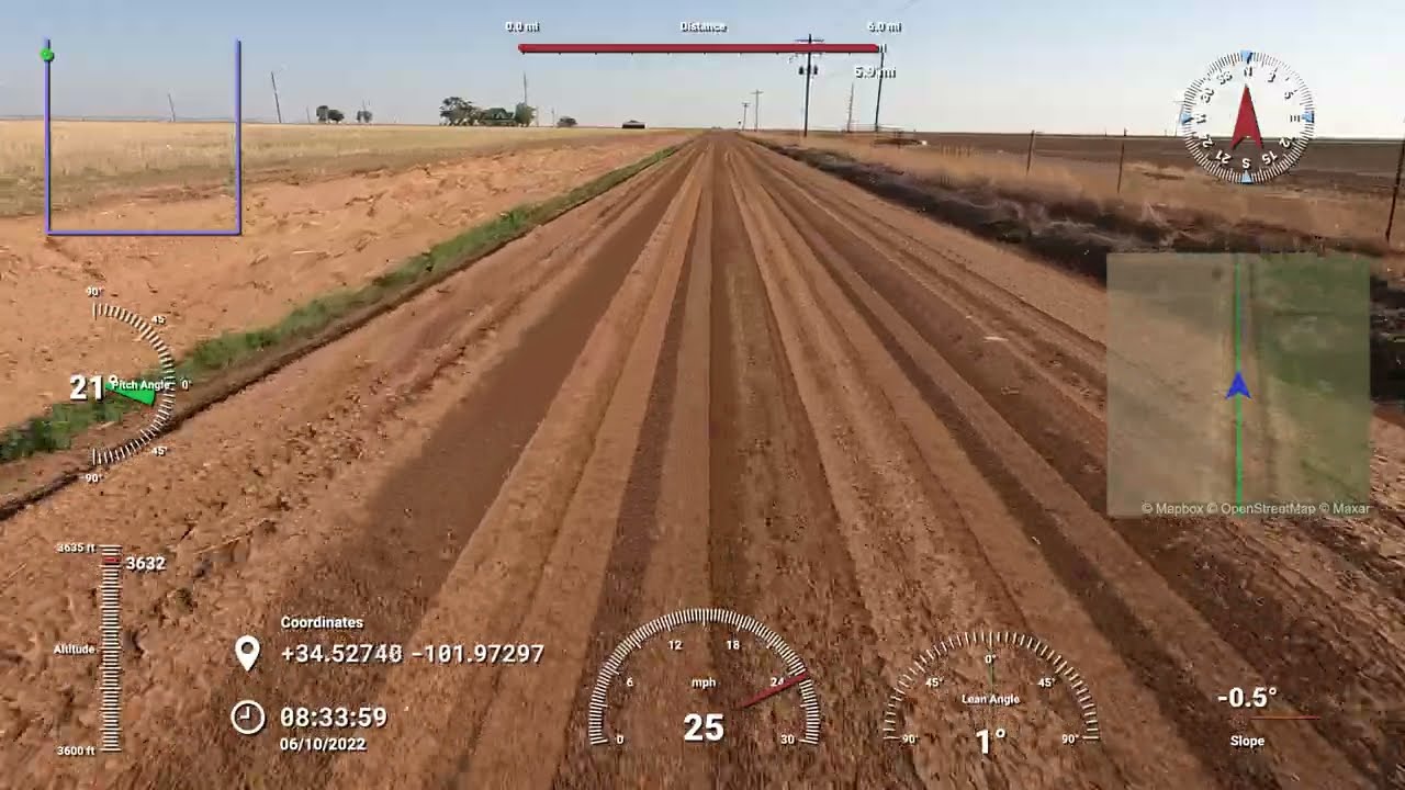 RCS Road Condition Survey - Hornet Solar Energy in Tulia Texas | 6 Miles of 4K Video