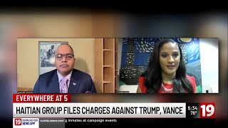 Haitian nonprofit files criminal charges against Trump, Vance for comments about immigrants