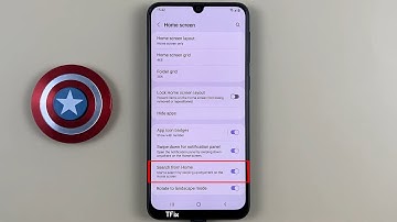 How to enable/disable swipe up on home screen to open Search on Samsung M31 Android 12