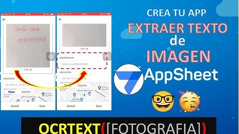 Cómo extraer TEXTO de una IMAGEN. Uso de OCRTEXT(), en AppSheet. Crea apps a partir de Google Sheets