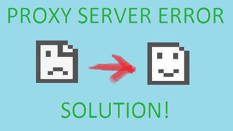 unable to connect to the proxy server error solution with google chrome