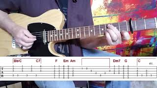 Video thumbnail of "THE LONG AND WINDING ROAD GUITAR LESSON - How To Play The Long And Winding Road On Guitar"