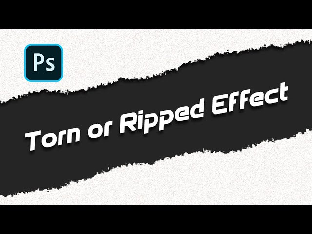 How To Make Ripped Paper Effect Photoshop Tutorial Youtube Easy Torn