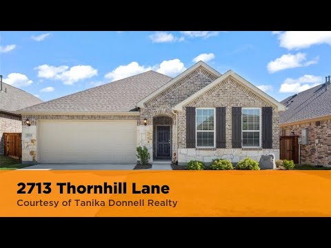 2713 Thornhill Lane, Mansfield, TX home video tour