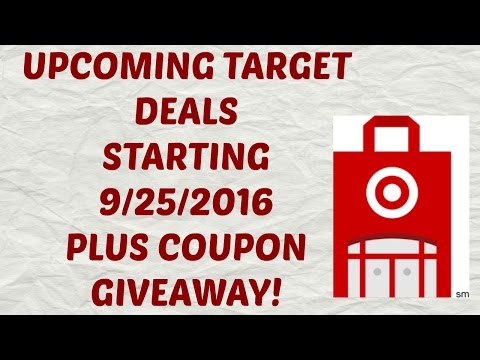 Target Deals Starting 9/25/2016 Plus Coupons To Giveaway!