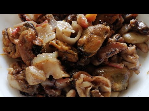 Как приготовить замороженный морской коктейль 🦀Fried sea cocktail.