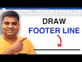 How to Draw a Line in Footer Word