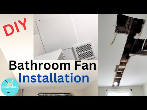 Bathroom Fan Installation - DIY #bathroomfan