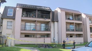 HFD: 4 rescued from balconies, 2 hospitalized in Greenspoint-area apartment fire
