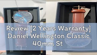 Review [2 Years Warranty] Daniel Wellington Classic 40mm St Mawes Rose Gold Arctic Dial - Watch for