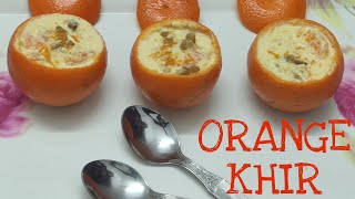 ORANGE KHEER | BENGALI SWEET DISH | KHEER KAMOLA | THE FOOD SECTION |
