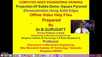 Projection Of Solids -Demo -Problem 1 -Square Pyramid -Session 1