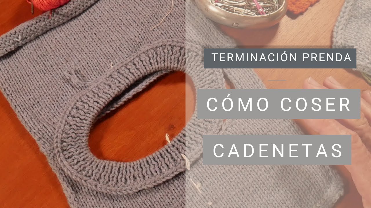 Costuras (Intro) Cómo coser cadenetas 🧶 Aprende a Tejer con Lucila