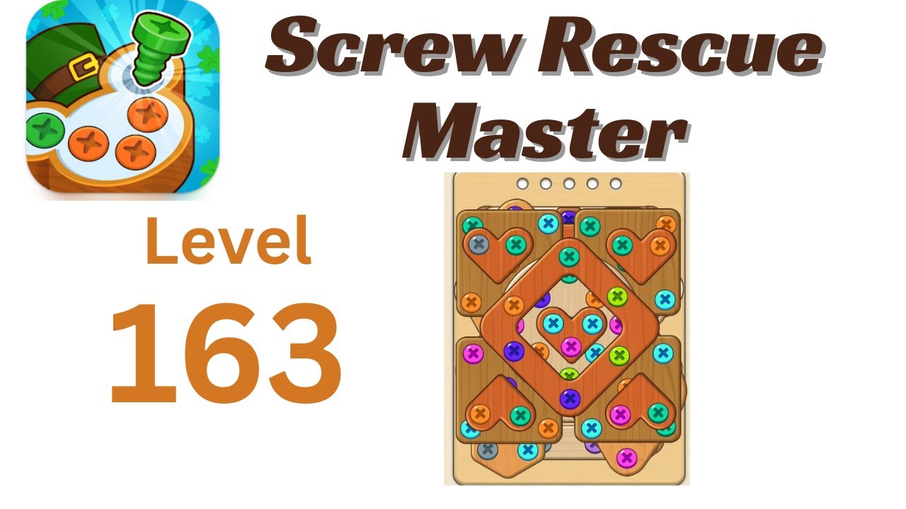 Screw Rescue Master Level 163 Walkthrough 🔩🧩 | Go Answer