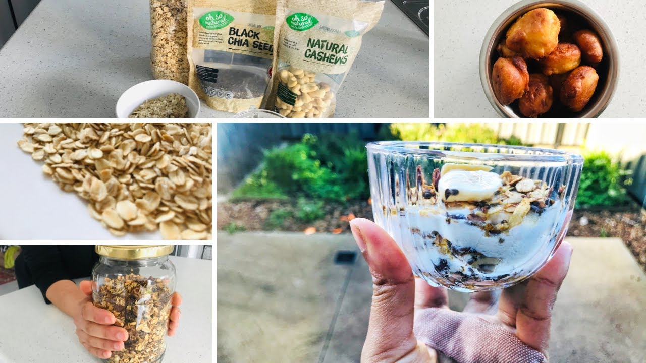 দুপুর থেকে বিকালের রুটিন Healthy homemade granola recipe in bangla