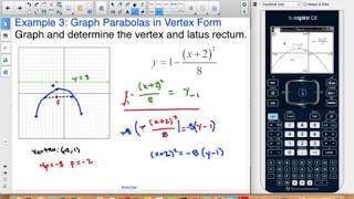 7-U Example 3 Graph Parabolas in Vertex Form